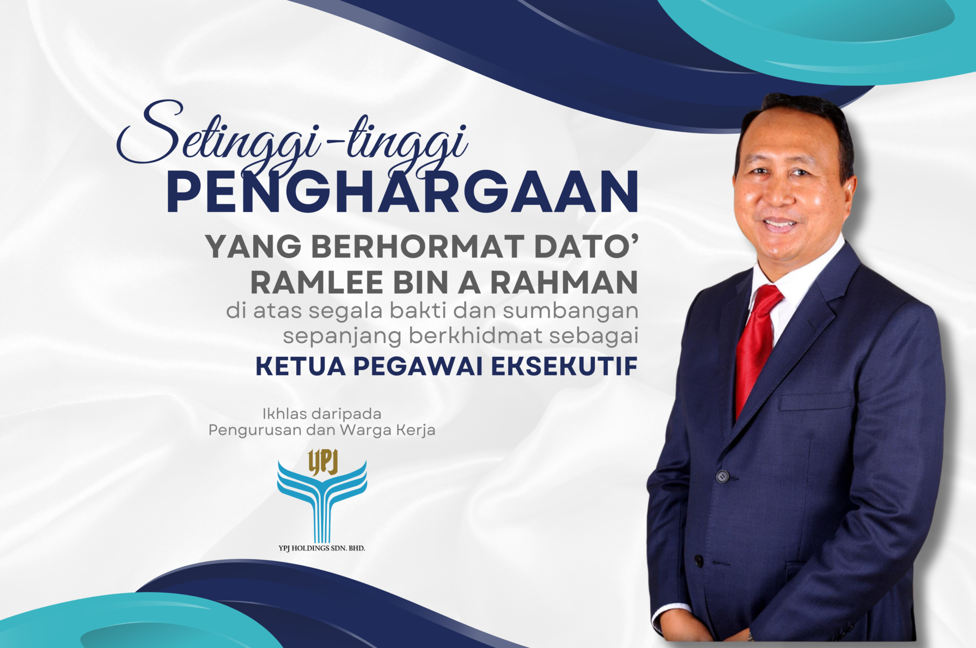 Setinggi-Tinggi Penghargaan Dan Selamat Maju Jaya